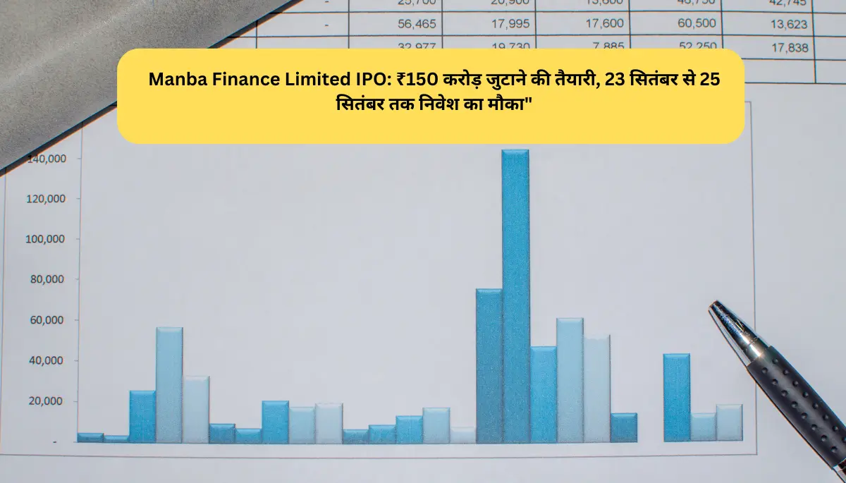 Manba Finance Limited IPO ₹150 करोड़ जुटाने की तैयारी, 23 सितंबर से 25 सितंबर तक निवेश का मौका