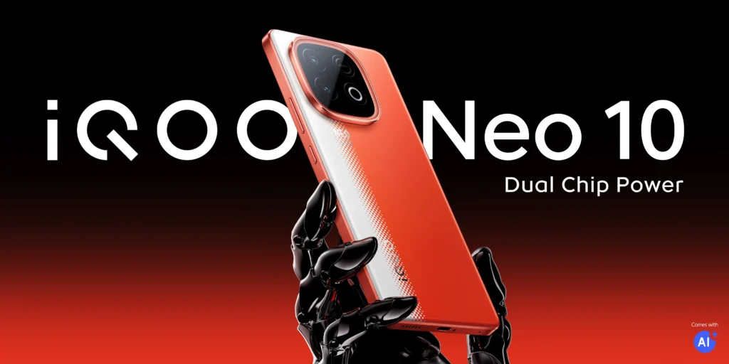 iQOO Neo 10: दमदार परफॉर्मेंस और शानदार फीचर्स वाला स्मार्टफोन iQOO Neo 10: दमदार परफॉर्मेंस और शानदार फीचर्स वाला स्मार्टफोन